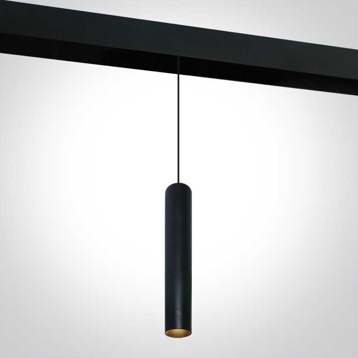9W pakabinamas šviestuvas į magnetines sistemas, juodas, 3000K, 42130B/B/W