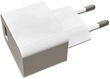 AC-DC adapteris, baltas, 1000mA, 5V, E099