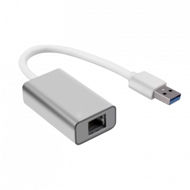 Adapteris LAN / USB-A, sidabro sp.