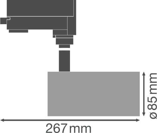 Ledvance Akcentinis šviestuvas D85 35W 35 W 4000 K 90RA NFL BK