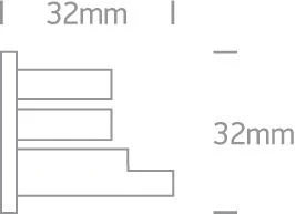 3 fazių bėgelio užbaigimas, baltas, 41022A/W