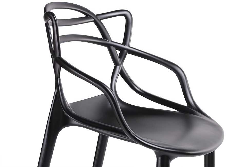 Baro kėdė HILO PREMIUM 75CM, juoda, plastikinė