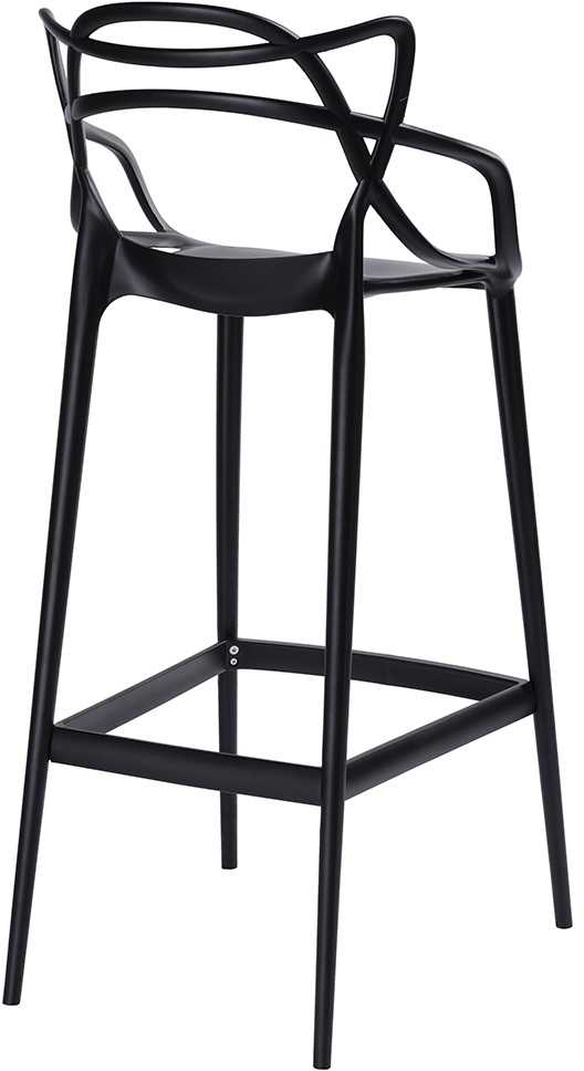 Baro kėdė HILO PREMIUM 75CM, juoda, plastikinė