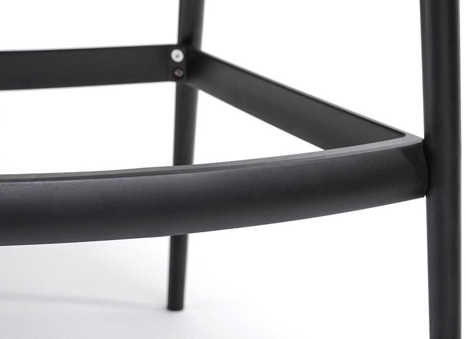 Baro kėdė HILO PREMIUM 75CM, juoda, plastikinė