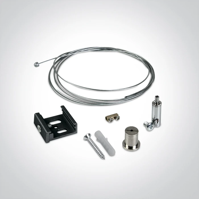 Bėgelio pakabinimo rinkinys, juodas, su 2m laidu, 41026R/B