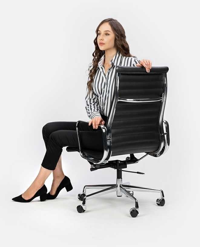 Biuro kėdė AERON PRESTIGE PLUS, juoda, pagaminta iš natūralios odos