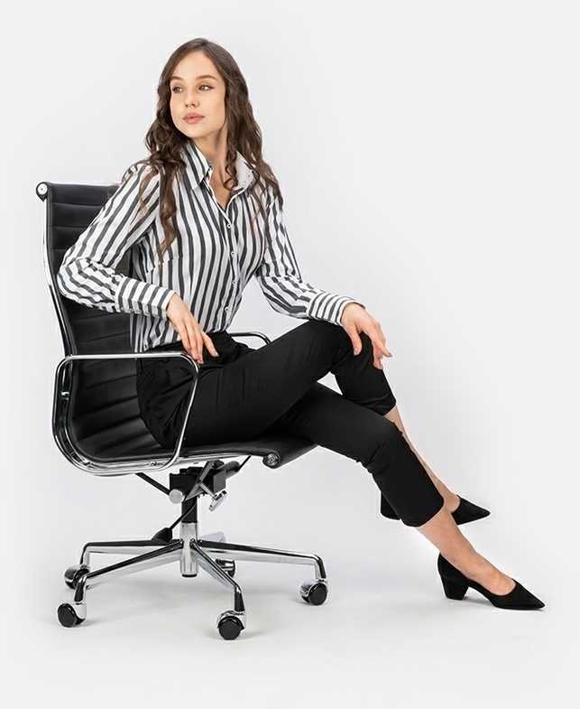 Biuro kėdė AERON PRESTIGE PLUS, juoda, pagaminta iš natūralios odos