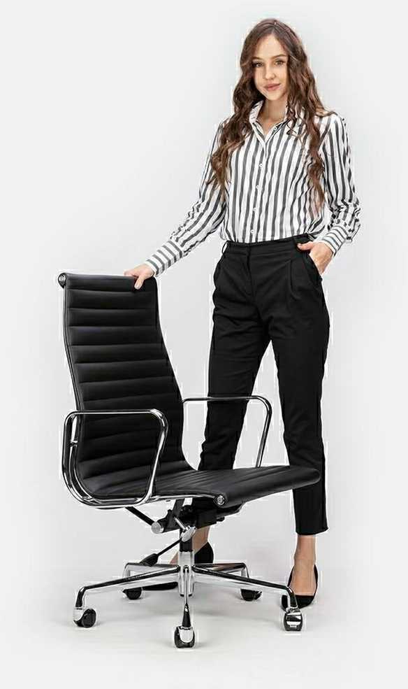 Biuro kėdė AERON PRESTIGE PLUS, juoda, pagaminta iš natūralios odos