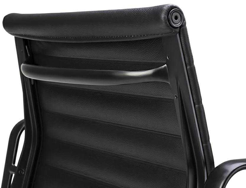 Biuro kėdė BODY PRESTIGE PLUS, juoda, pagaminta iš natūralios odos