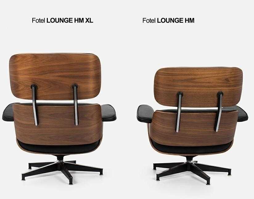Biuro kėdė - fotelis su atrama kojoms LOUNGE HM XL, juodas, pagaminta iš natūralios odos