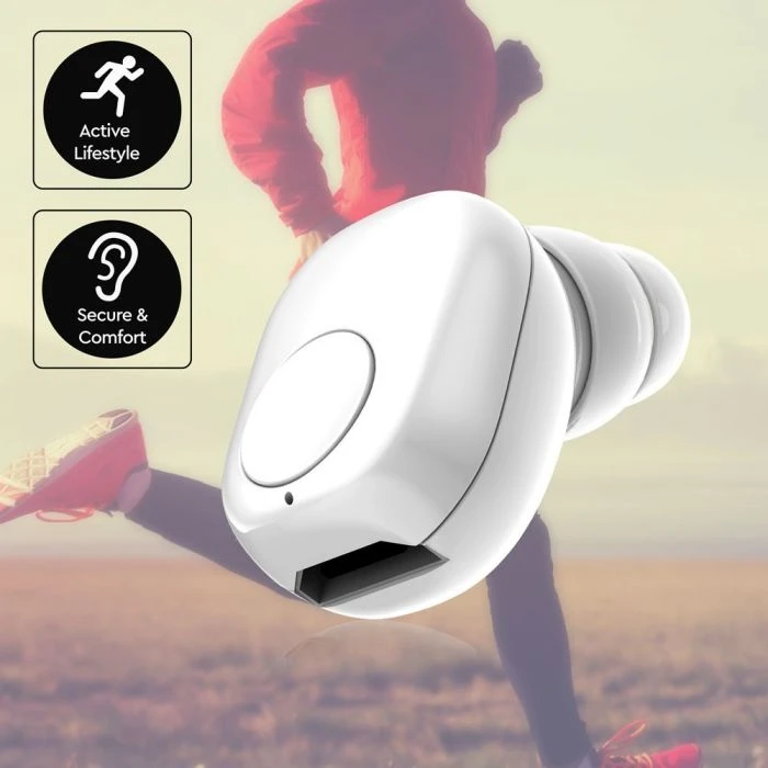 Bluetooth ausinės, 55mAh, baltos sp.