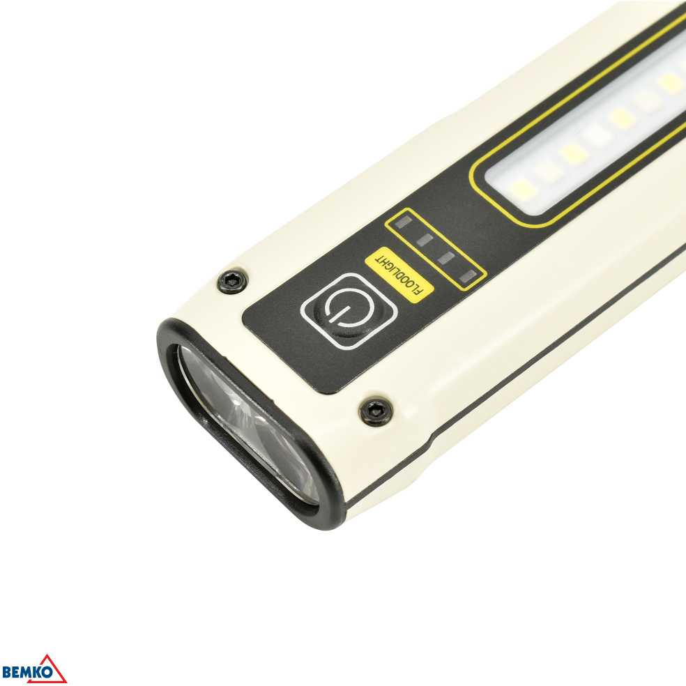 Bemko Daugiafunkcis įkraunamas LED žibintuvėlis, 1000mAh, IP44