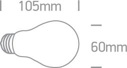 4W LED lemputė, E27, 2700K, 9G03R/EW/E