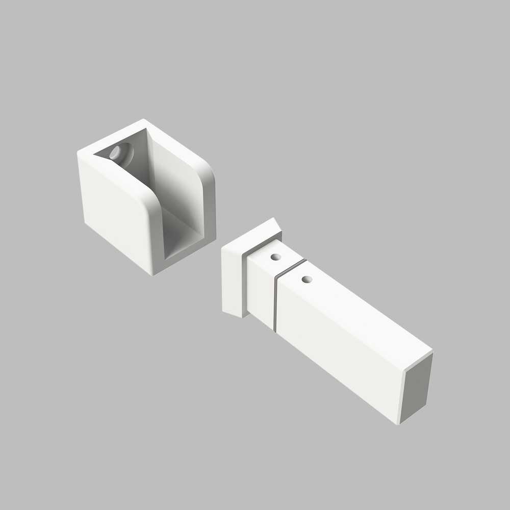 EASY LINK sistemos bėgelio sieninis laikiklis, baltas, K1002343B