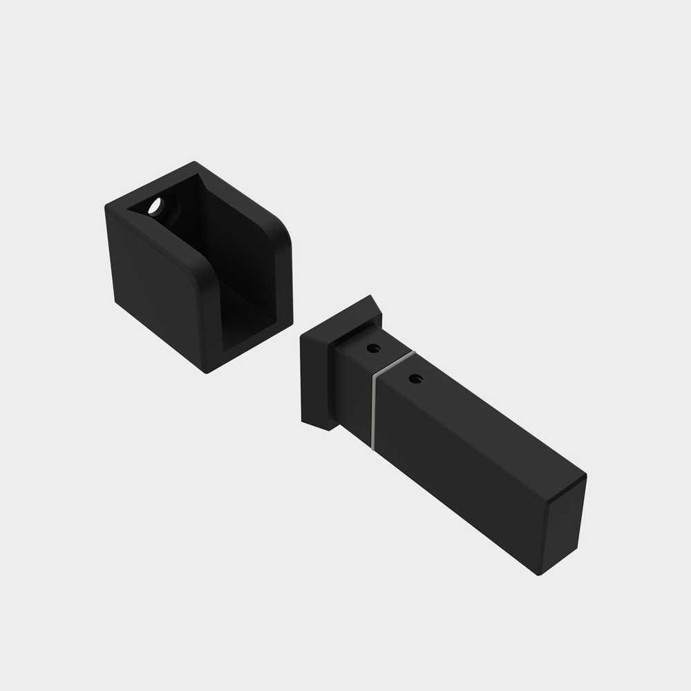 EASY LINK sistemos bėgelio sieninis laikiklis, juodas, K1002343N