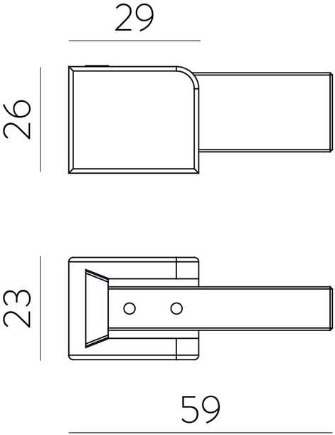 EASY LINK sistemos bėgelio sieninis laikiklis, juodas, K1002343N