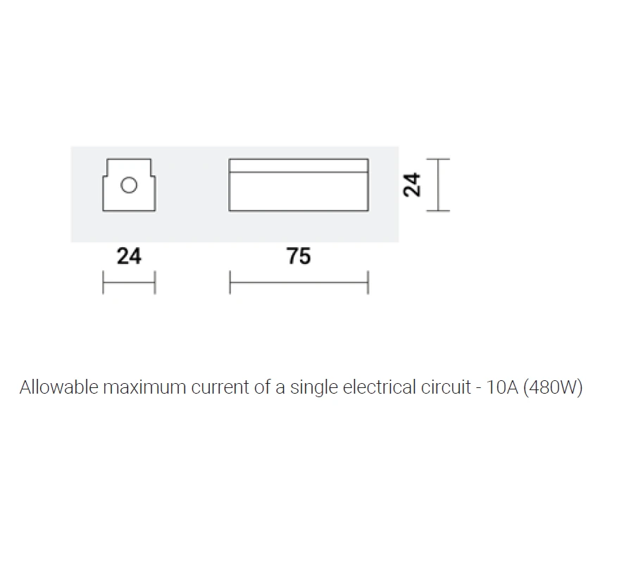 Elektrinis sujungimas INSIGHT magnetinių sistemų bėgeliams, baltas