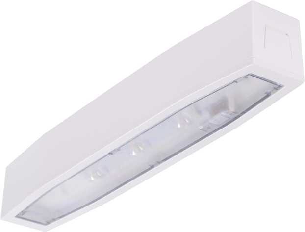 9W avarinis/evakuacinis šviestuvas SUPREMA SO 250 M 3H AT IP54 NT, baltas
