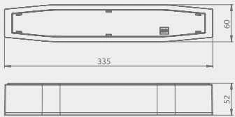 Intelight 7W avarinis/evakuacinis šviestuvas SUPREMA SO 150 M 3h AT IP54 NT, baltas