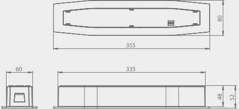 3,5W avarinis šviestuvas SUPREMA SCH 350 NM 3H AT IP54 PT, baltas