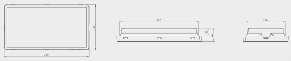 1,5W avarinis šviestuvas VELLA SC 125 NM 1H MT IP65, baltas