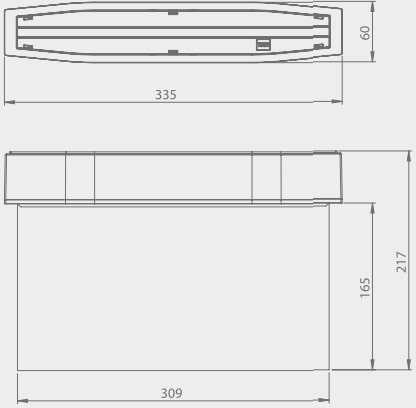 2,5W evakuacinis šviestuvas SUPREMA D-std CB IP54 NT, baltas
