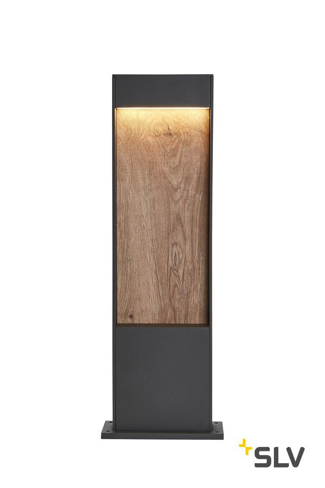 slv FLATT POLE 65 lauko LED toršeras 3000K IP65 antracito spalvos/rudas