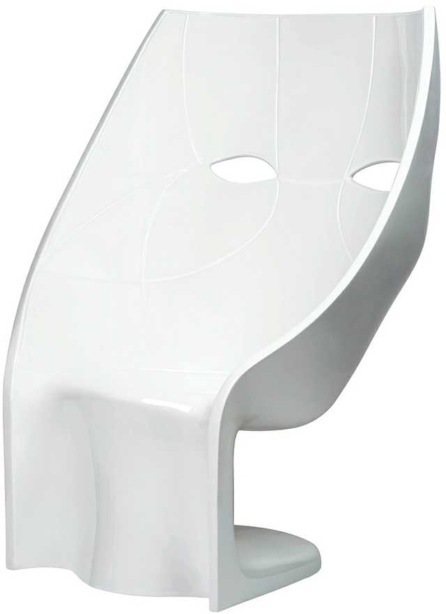 Fotelis NEMO FACE CHAIR, baltas, plastikinis