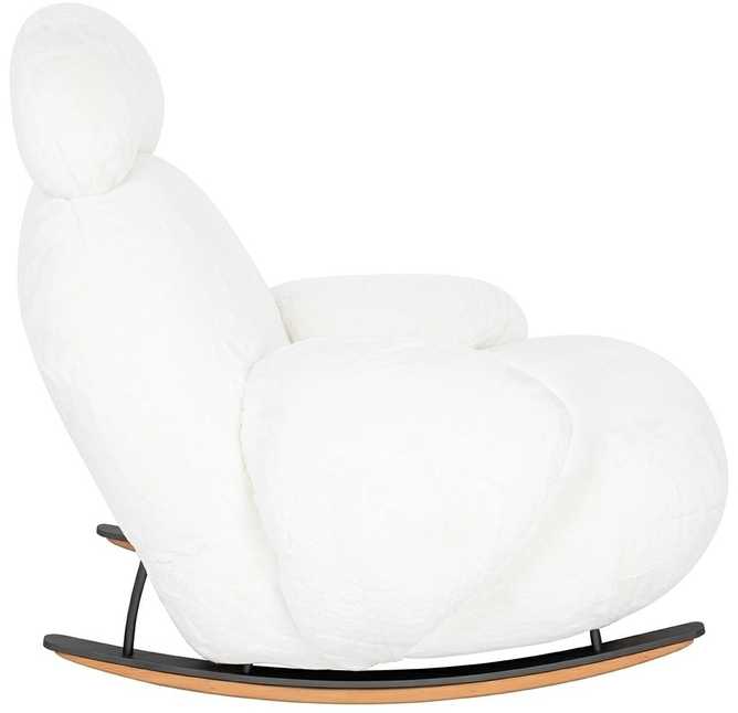 Fotelis PLUSH FUR, baltas