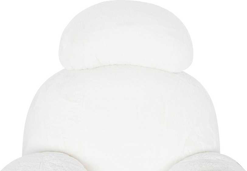 Fotelis PLUSH FUR, baltas