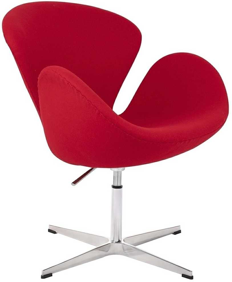Fotelis SWAN PREMIUM, raudonas