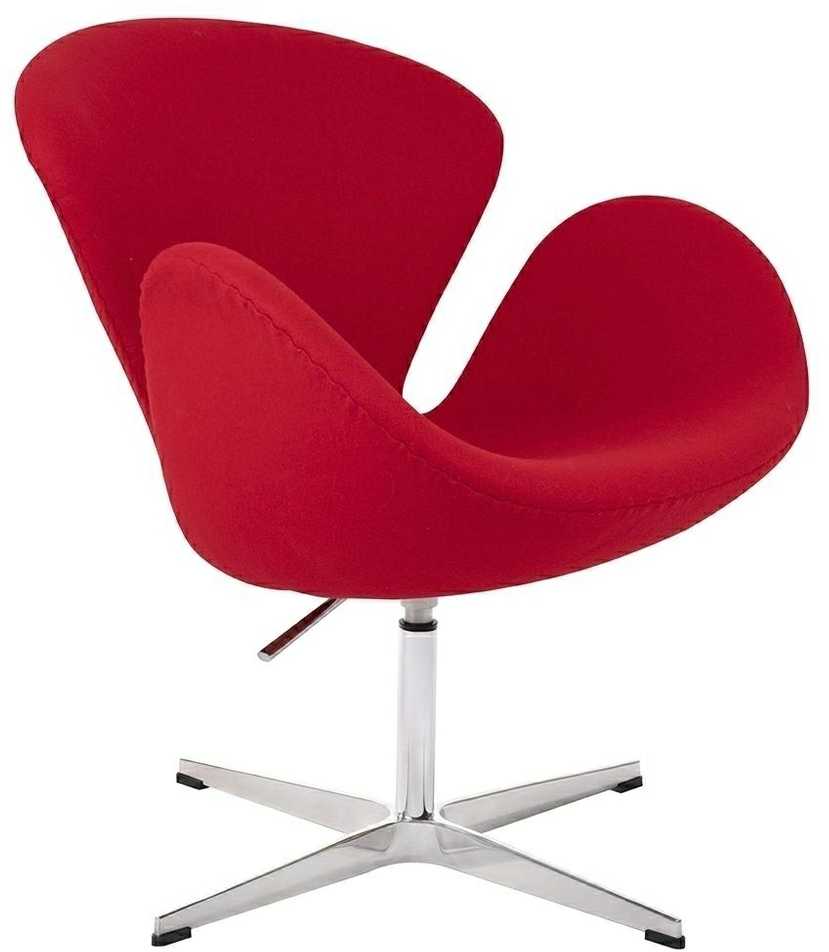 Fotelis SWAN PREMIUM, raudonas