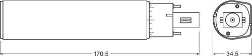 G24 LED lemputė OSRAM DULUX© D LED EM 26 10 W/4000K G24d-3