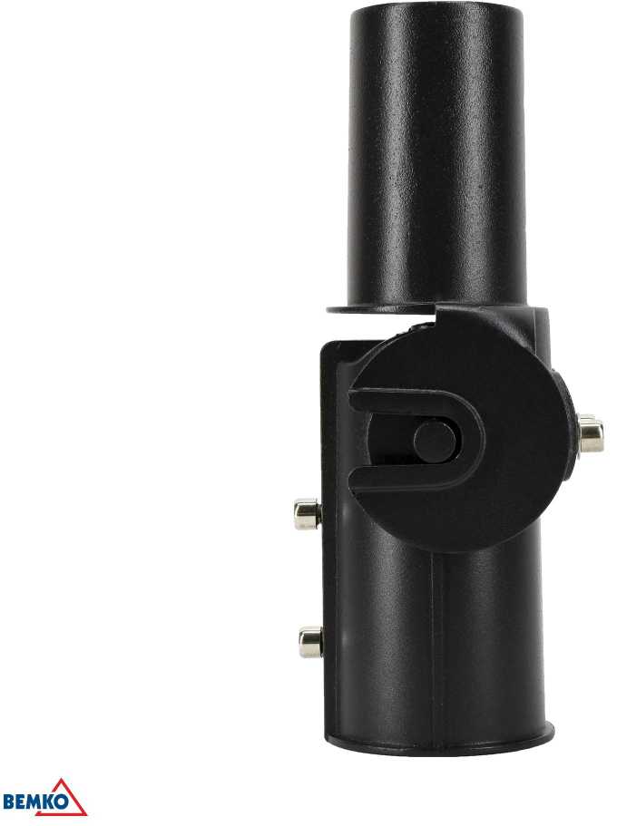 Bemko Gatvės šviestuvo (150W) montavimo adapteris, juodas