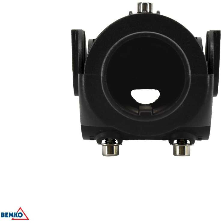 Bemko Gatvės šviestuvo (50W) montavimo adapteris, juodas