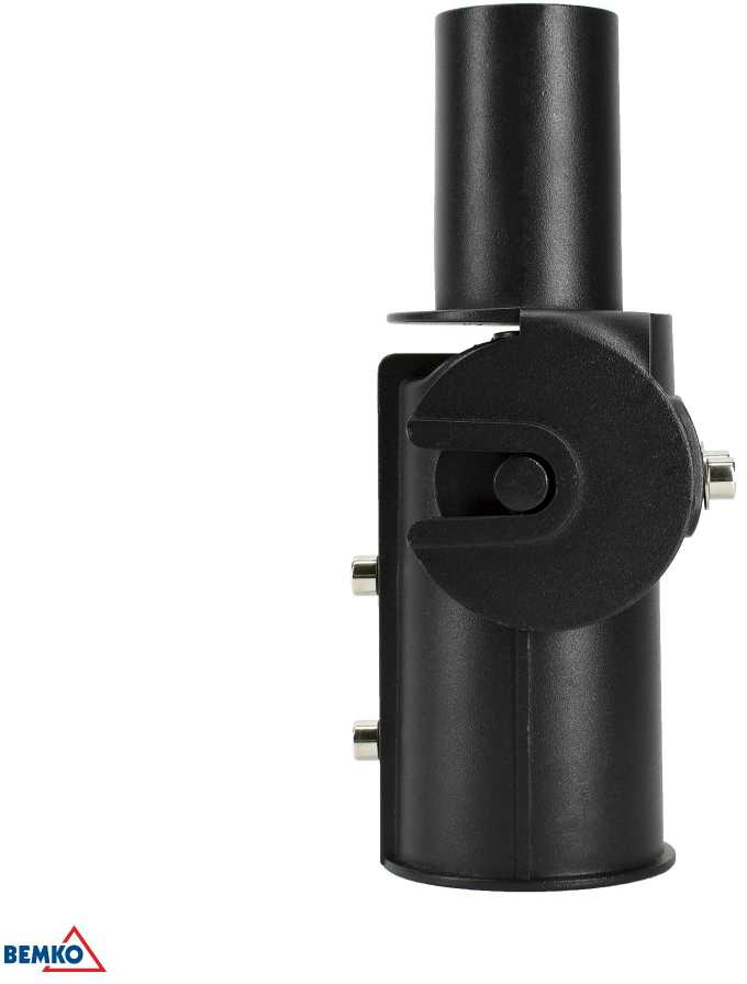 Bemko Gatvės šviestuvo (50W) montavimo adapteris, juodas