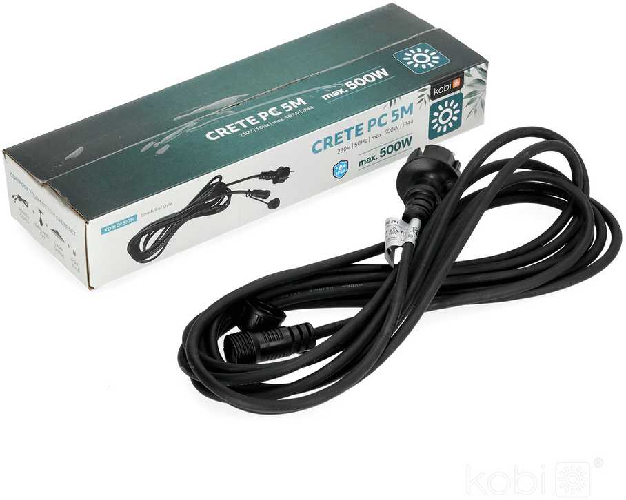 Girliandos CRETE maitinimo kabelis, 5m