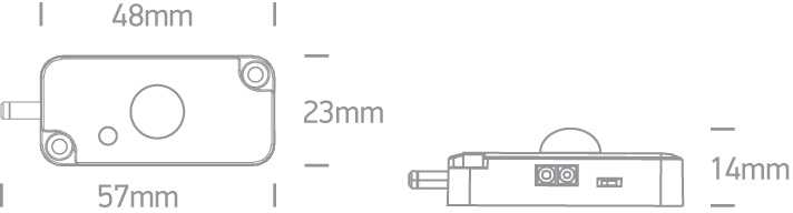 Į mojavimą reaguojantis sensorius ON/OFF, 60W 24V DC, 38102C