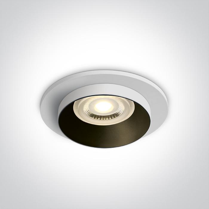 Įleidžiamas šviestuvas, GU10, baltas, 10105H/W