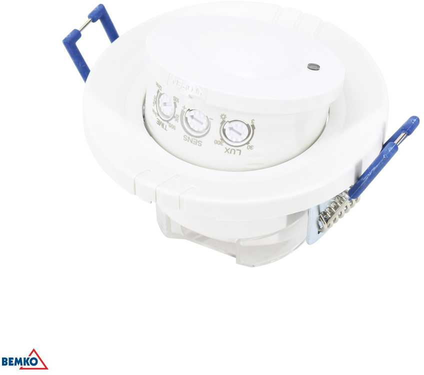 Bemko Įleidžiamas judesio daviklis, baltas, IP20, max 1200W, 360°, max 8m