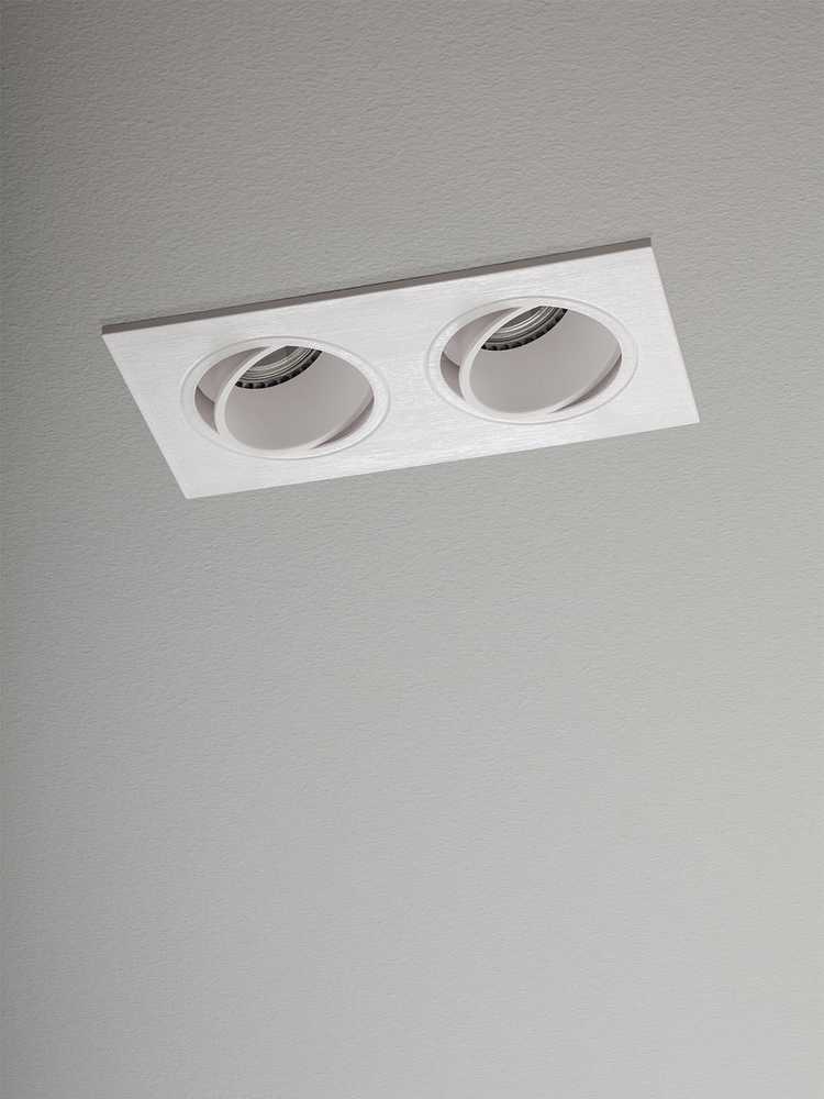 Įleidžiamas pakreipiamas šviestuvas PT 02, GU10, matinės baltos sp.