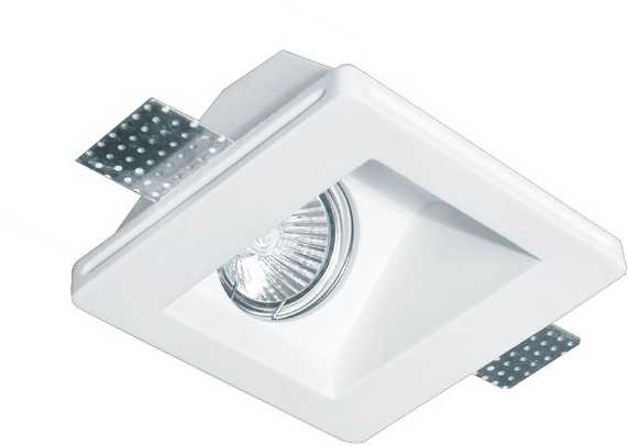 Įleidžiamas šviestuvas CERAMIC, GU10/GU5.3, baltas, 4116100