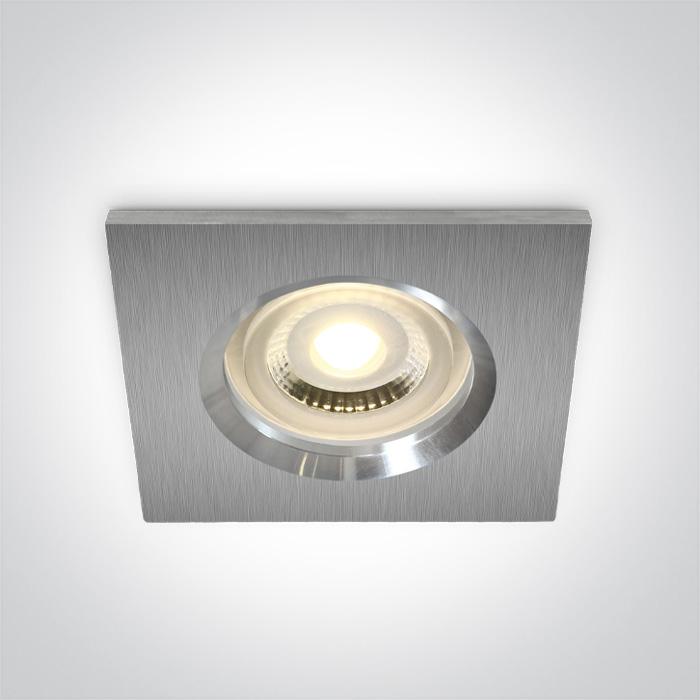 Įleidžiamas šviestuvas, GU10, aliuminio sp., IP65, 50105R1/AL