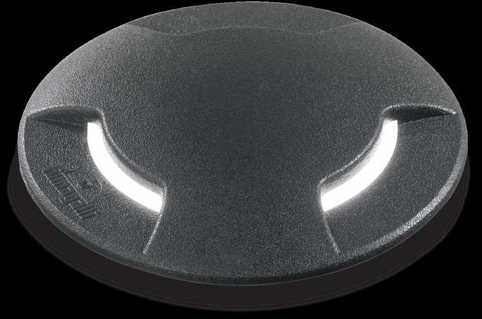 Įleidžiamas šviestuvas LANDING, juodas, su 10W GX53 3000/4000/6500K LED lempute, 120362