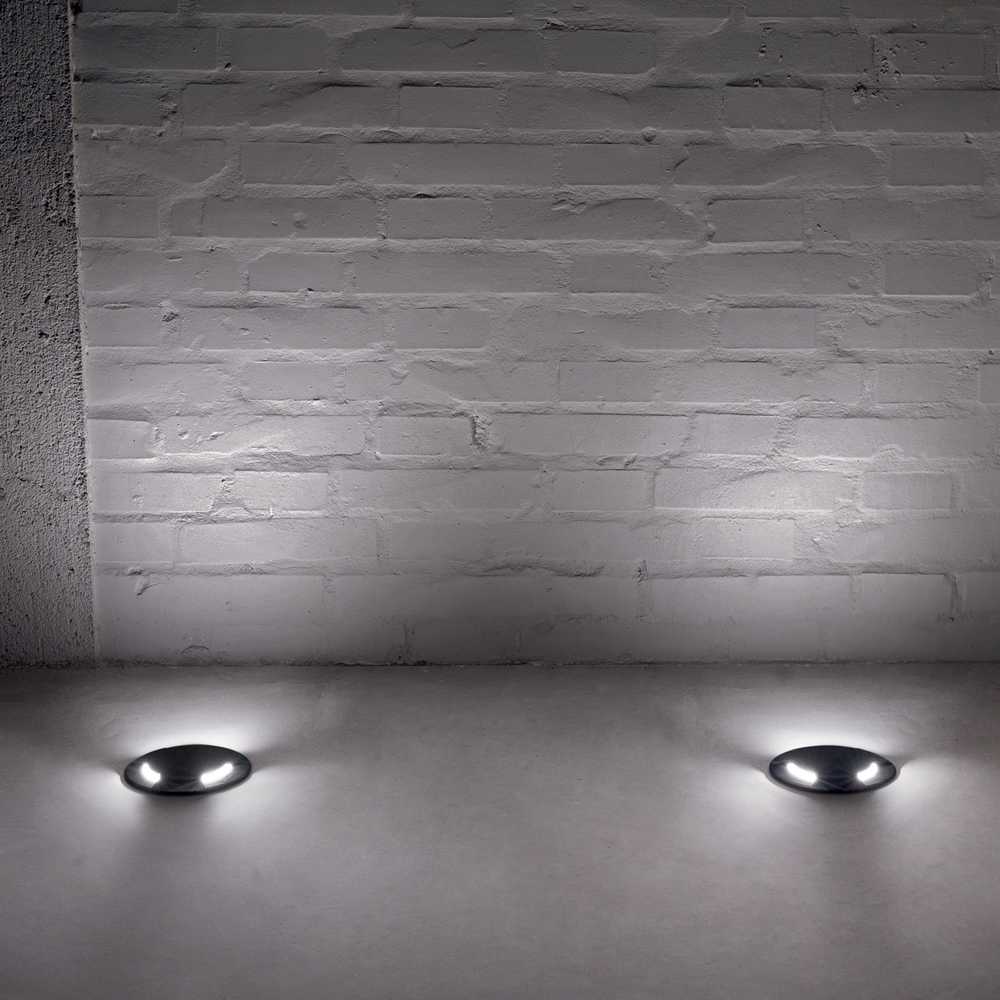 Įleidžiamas šviestuvas LANDING, juodas, su 10W GX53 3000/4000/6500K LED lempute, 120362