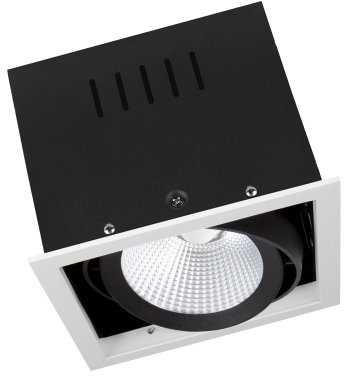 Ledvance Įleidžiamas šviestuvas MULTI 1x30W 3000K FL WT/BK