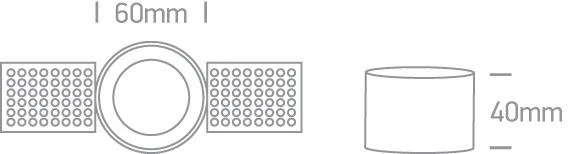 Užglaistomas šviestuvas, GU10, juodas, 10105TR/B