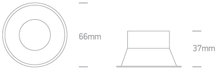 Įleidžiamas vidaus/lauko šviestuvas, GU10, baltas, IP65, 10103GP/W