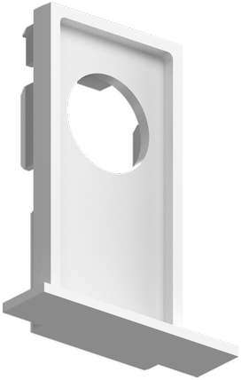 Įleidžiamo magnetinio bėgelio EGO užbaigimas, baltas, 320540
