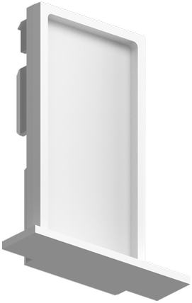 Įleidžiamo magnetinio bėgelio EGO užbaigimas, baltas, 320526